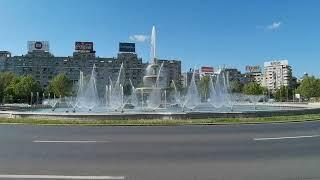 Piata Unirii 5 fontein fountain Romania Bucuresti Boekarest Bucharest