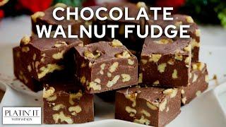 Chocolate Walnut Fudge | Walnut Fudge | Holiday Favourites