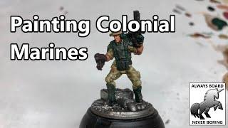 Painting Aliens Colonial Marines | USCM Painting Guide for AvP & Another Glorious Day in the Corps