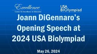 2024 USABO National Finals Opening Speech by Joann DiGennaro
