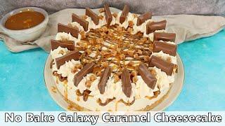 No Bake Galaxy Caramel Cheesecake Recipe