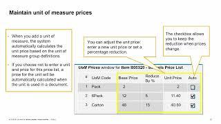 SAP Business One Version 10.0  - Pricing: Create a Pricelist Training