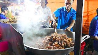 Jakarta Street Food - HUGE Indonesian Lamb Fried Rice for 1000 People/ Nasi Goreng Kambing / Biryani