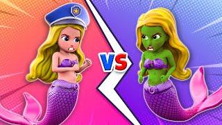 Baby Police Saves Mermaid Family ‍️ | Save Little Baby  | Funny Stories For Kids | Little PIB