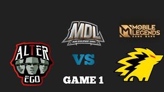 ALTER EGO X VS ONIC PRODIGY ( GAME 1 ) MDL ID S6