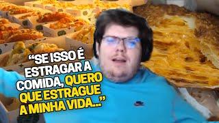 CASIMIRO REAGE AO PREPARO DO MELHOR CROQUETE DO MUNDO! (PIZZA FRITA E SALSICHA) | Cortes do Casimito