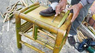 Handmade Bamboo Chair Making (Taiwan traditional bamboo chair)