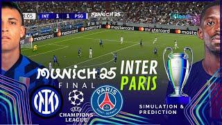 Inter Milan Vs.  Paris Saint-Germain Final 2025 Champions League Full Match Simulation/Prediction