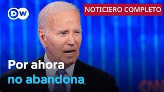 DW Noticias del 3 de julio: Biden intenta despejar dudas sobre candidatura [Noticiero completo]