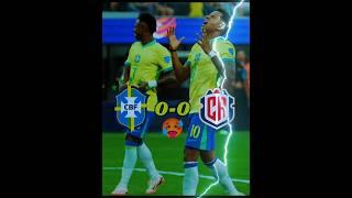 brazil vs costa rica | copa america 2024 highlights  #shorts #football #viral