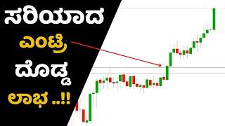 ಟ್ರೇಡಿಂಗ್‌ ನಲ್ಲಿ ಎಂಟ್ರಿ ಪಡೆಯುವುದು ಹೇಗೆ .? 3 Types of Entries in Technical Analysis | Trading Kannada