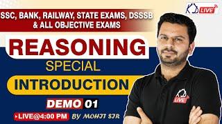 Reasoning(तर्कशक्ति) | Introduction to Reasoning By Mohit Sir | Foundation Batch For SSC Students!