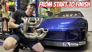 How Do You Build a 321SS 2JZ Promod Turbo Header for a 2500hp Supra Drag Car?