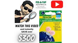 Save $100’s per year on water for only $8 @FixATapAustralia