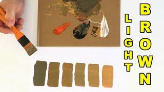 How To Make Light Brown Paint Colour Fast and Easy Using Acrylic Paint