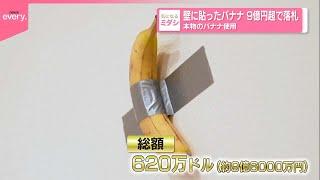 【本物のバナナ使用】壁に貼ったバナナ 9億円超で落札