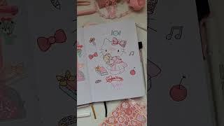  April Flip Through: Hello Kitty Theme  #journalwithme #bulletjournal #sanrio #hellokitty