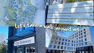 Let's walk around Uni of Southampton! (glen eyre, highfield hall, city gateway too)