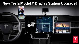 New Tesla Model Y Display Halo Station with Phone Charger & More! #tesla