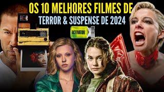 OS 10 MELHORES FILMES de TERROR e SUSPENSE de 2024 (Maxxxine, Pisque Duas Vezes, Sorria 2)