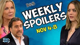 Bold and the Beautiful Weekly Spoilers Nov 4-8: Brooke-Ridge on Brink After Hope Fired