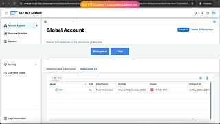 What is a Global Account in SAP BTP