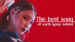 the BEST song of each kpop soloist (voted by the people themselves)