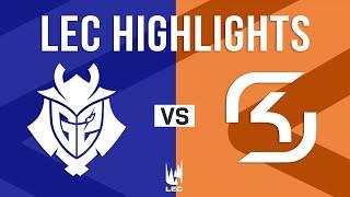 G2 vs SK Highlights | LEC 2025 Winter Split Week 1 Day 3 | G2 Esports vs SK Gaming