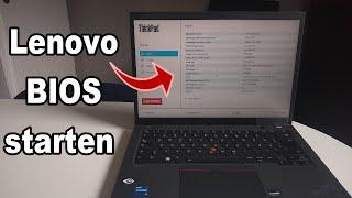 Lenovo Thinkpad Laptop BIOS starten & öffnen | Anleitung