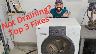 Top 3 Reasons Why Your Kenmore/Whirlpool Front Load Washer Is Not Draining!