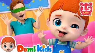 Peek A Boo | Baby's Playing With Family + More Domikids Nursery Rhymes For Toddlers -Kids Songs