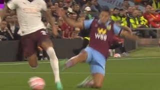 Moroccan Anass Zaroury receives red card after a disgusting challenge on Walker Burnley vs man city