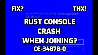 Rust Console Crashing When Joining A Server Ps4 Xbox Ps5 Rust Console Duping Rust Ps4 Bug Rust Dupe