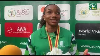Omolara Ogunmakinju played a pivotal role in Nigeria's Mixed 4x400m conquest at the African Games
