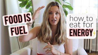 Hoe te ETEN voor meer ENERGIE | Beste voedingsmiddelen + wanneer te eten | Becca Bristow RD