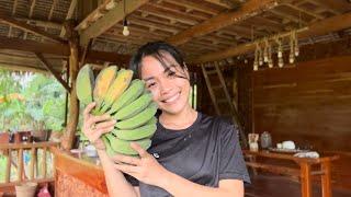 Cooking a very simple dish for dinner "Banana" [Survival Foods when you are on Budget] Bohol, Bisaya