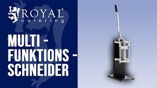 Multifunktionsschneider RCKS-4 | Royal Catering | Produktvorstellung