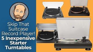 Five starter turntables for vinyl newbies... skip that suitcase record player! | Ever-Curious Geek