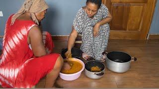 A Typical Weekend In Ghana| Cooking Palmnut Soup the Traditional Way| Ghana| West Africa