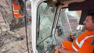 Inside The Cabin: Liebherr 974 Excavator Loading Overburden In A Mining Zone - Ascon Ltd