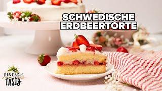 Schwedische Erdbeertorte  |  Einfach Tasty