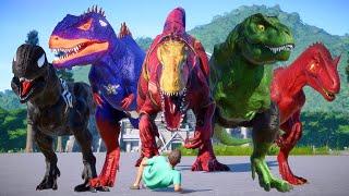 Pro 8 SuperHero Dinosaurs Team | ALL SuperHero Dinosaurs Battle in Jurassic World