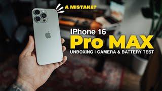 iPhone 16 Pro Max -  First Impressions (Unboxing + Camera Test)