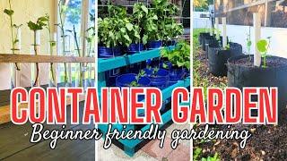 ‍ BEGINNER GARDNER: HOW TO USE GARDEN GROW BAGS || CONTAINER GARDENING || DEEP ROOT WATERING