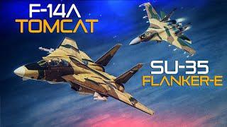 Iranian F-14A Tomcat Vs SU-35 Flanker-E DOGFIGHT | Persian Gulf|  Digital Combat Simulator | DCS |