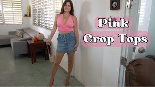 Pink Tops Try On