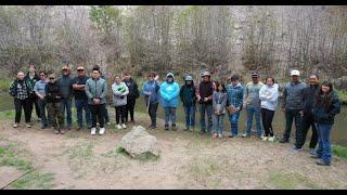 Jemez Valley High research on the NM Jumping Mouse~ River Survey on May 9, 2024 on Rio San Antonio