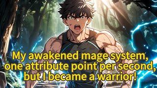 My awakened mage system, one attribute point per second, but I became a warrior- Manhwa Recap