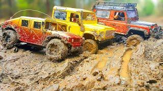 RC Cars MUD OFF Road — Land Rover Defender 90 and Hummer H1 — RC Extreme Pictures