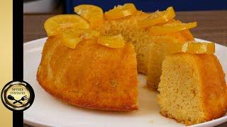 Fluffy and syrupy Lemon Cake with Semolina - GOLDEN RECIPES